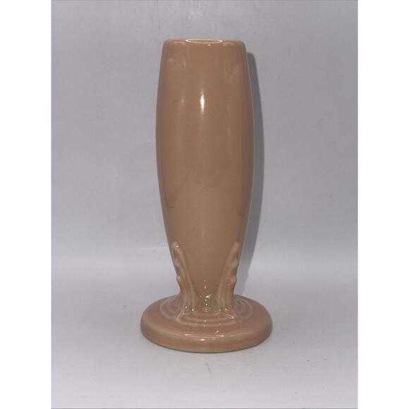 Fiesta Bud Vase in Apricot | Fiestaware Peach Small Flower Display Vase Retired - Picture 2 of 6